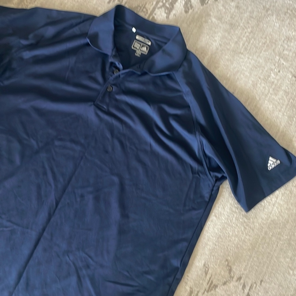 XL men’s navy adidas dry fit polo
